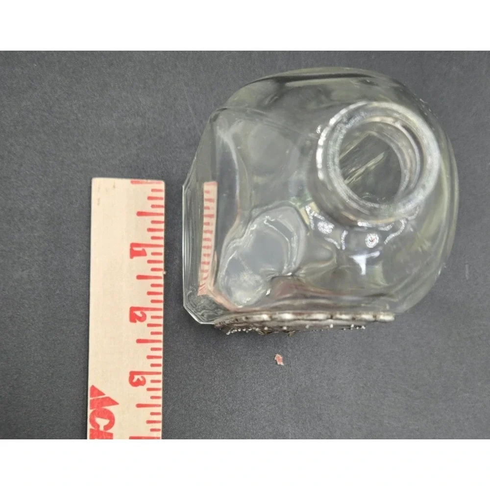 VTG Decorative Unbranded Floral Apothecary Decanter Bottle NO TOPPER/STOPPER‎